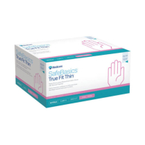 SafeBasics&trade; True Fit Thin&trade; Nitrile Gloves, Pink (300 per box)
