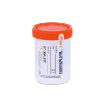 Leakbuster&trade; Specimen Container, Orange Cap, Sterile, 90mL
