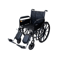 Dynarex&reg; DynaRide S2 Wheelchair, 20" x 16" Seat, Detachable Full Armrests & Elevating Legrests