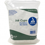 Dynarex&reg; Flat Bottom Ink Cups, Large, 17mm