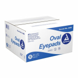 Dynarex&reg; Oval Eye Pads, Sterile, 1 5/8" x 2 5/8"