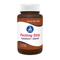 Dynarex&reg; Packing Strips, Sterile, Iodoform, 1" x 5yds
