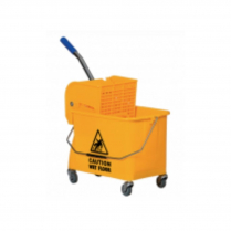 Junior Sidepress Mobile Bucket & Wringer Combo, Yellow, 22qt