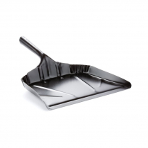 Metal Dust Pan, Black, 12"