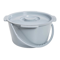Drive&reg; Commode Bucket with Handle and Lid, 7.5qt