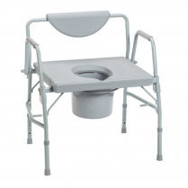 Drive&reg; Deluxe Bariatric Drop-Arm Commode