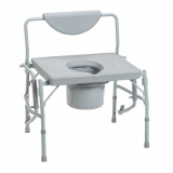 Drive&reg; Deluxe Bariatric Drop-Arm Commode