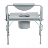 Drive&reg; Deluxe Bariatric Drop-Arm Commode