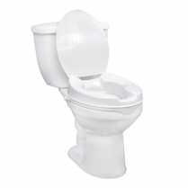 Drive&reg; Raised Toilet Seat w/Lid, 4"