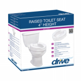 Drive&reg; Raised Toilet Seat w/Lid, 4"