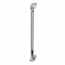 Drive&reg; Chrome Knurled Grab Bar w/Rotating Flange, 18"