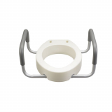 Drive&reg; Premium Raised Toilet Seat w/Removable Arms, Elongated Seat