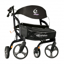 Airgo&trade; eXcursion XWD Lightweight Side-fold Rollator, Black