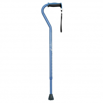 Drive&reg; Airgo Comfort-Plus Aluminum Cane, Offset Handle, Blue
