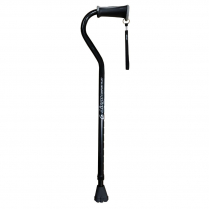 Drive&reg; Airgo Comfort-Plus Aluminum Cane, Offset Handle, Black