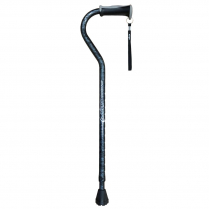 Drive&reg; Airgo Comfort-Plus Aluminum Cane, Offset Handle, Graphite