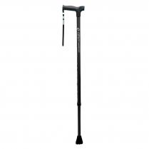 Drive&reg; Airgo Comfort-Plus Aluminum Cane, Derby Handle, Black