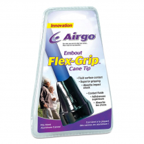 Drive&reg; Airgo Flex-Grip Cane Tip, 3-sided, Black