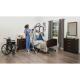 Drive&reg; LEVANTAR Floor Lift, Manual Base, 500lbs Capacity
