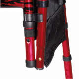 Drive&reg; Deluxe Folding Travel Walker w/5" Wheels, Red