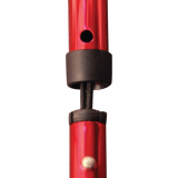 Drive&reg; Deluxe Folding Travel Walker w/5" Wheels, Red