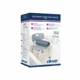 Drive&reg; Deluxe Aluminum Bath Chair w/Back, Gray