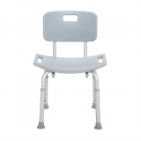 Drive&reg; Deluxe Aluminum Bath Chair w/Back, Gray