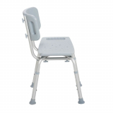 Drive&reg; Deluxe Aluminum Bath Chair w/Back, Gray
