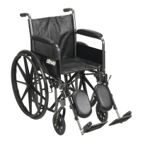 Drive&reg; Silver Sport 2 Wheelchair, 18", Swing Away Elevating Legrest, Detachable Full Arm