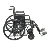 Drive&reg; Bariatric Sentra EC Heavy-Duty Wheelchair, 22", Elevating Leg Rest, Detachable Desk Arm