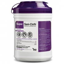 Super Sani-Cloth&reg; Germicidal Disposable Wipe, 6" x 6.75"
