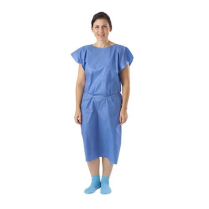 Westbond&reg; Exam Gown, Regular Length, Blue, 28" x 42"