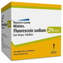 Minims&reg; Fluorescein Sodium Eye Drops, 2%, 0.5mL