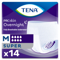 TENA&reg; Overnight Super Protective Underwear, M (fits waist sizes 86-112cm)