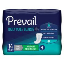 Prevail&reg; Incontinence Guards for Men, Maximum Absorbency