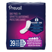 Prevail&reg; Incontinence Bladder Control Pads, Maximum Absorbency, Long Length