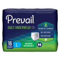 Prevail&reg; Unisex Incontinence Underwear, Maximum Absorbency, Large (44" - 58")