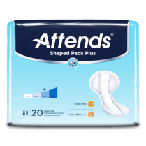 Attends&reg; Shaped Pads Plus, 25" x 12"