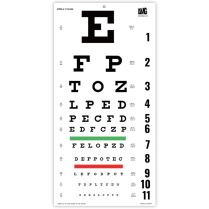 Snellen Eye Chart, 20 Foot
