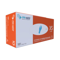 PRIMED&reg; Extended Cuff Nitrile Exam Gloves (100 per box)