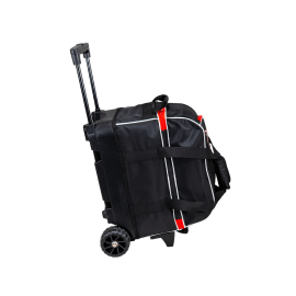 2-Ball Streamline Bowling Bag (Black/Red) Back-side