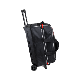 3-Ball Streamline Bowling Bag (Black/Red) Backside