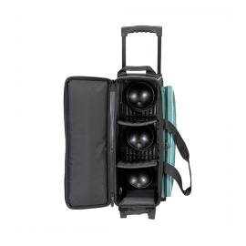 Storm 3-Ball Streamline Bowling Bag in Teal/Gray Inside