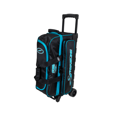 3-Ball Streamline Bowling Bag (Black/Aqua)