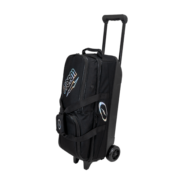 3-Ball Rolling Thunder Air Bowling Bag (Black) Front