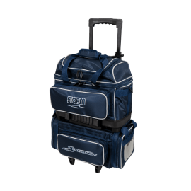 4-Ball Streamline Bowling Bag (Navy/Gray) Front