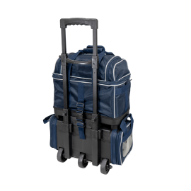 4-Ball Streamline Bowling Bag (Navy/Gray) Back