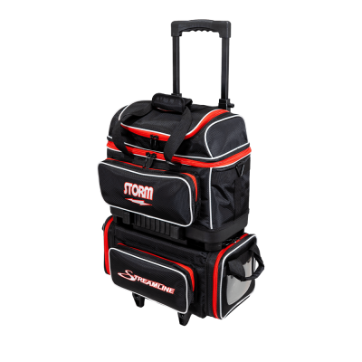 4-Ball Streamline Bowling Bag (Black/Red)