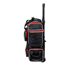 4-Ball Streamline Bowling Bag (Black/Red) Side
