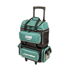 4-Ball Streamline Bowling Bag (Teal/Gray) Front